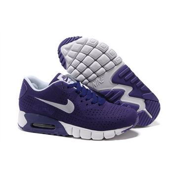 Air Max 90 Current Moire Women Purple White Running Shoes Low Price